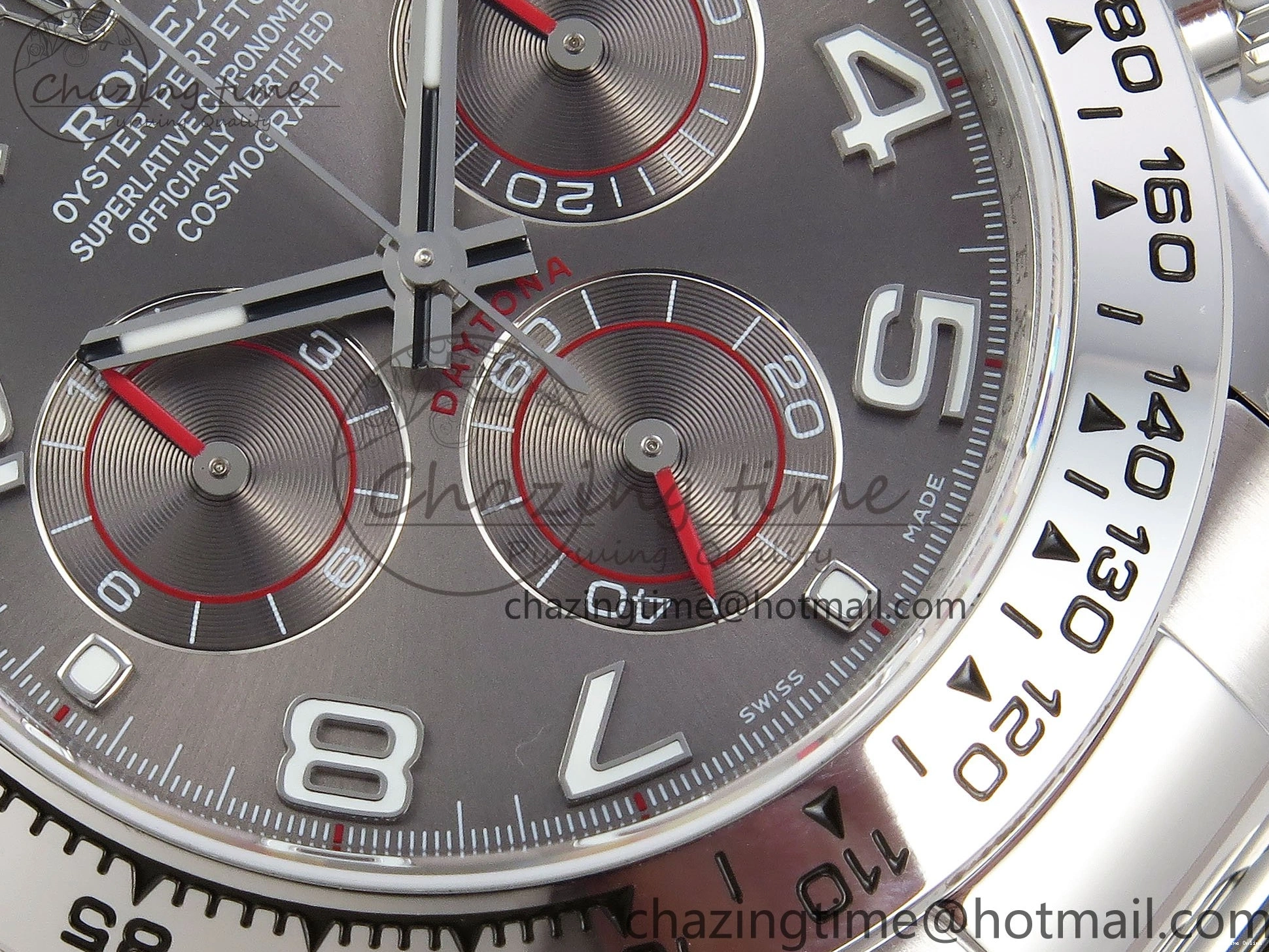 0209 Daytona 116509 QF 1:1 Best Edition Gray Numeral Dial on SS Bracelet SH4130 V3 (Gain Weight) MoistureWicking 1618